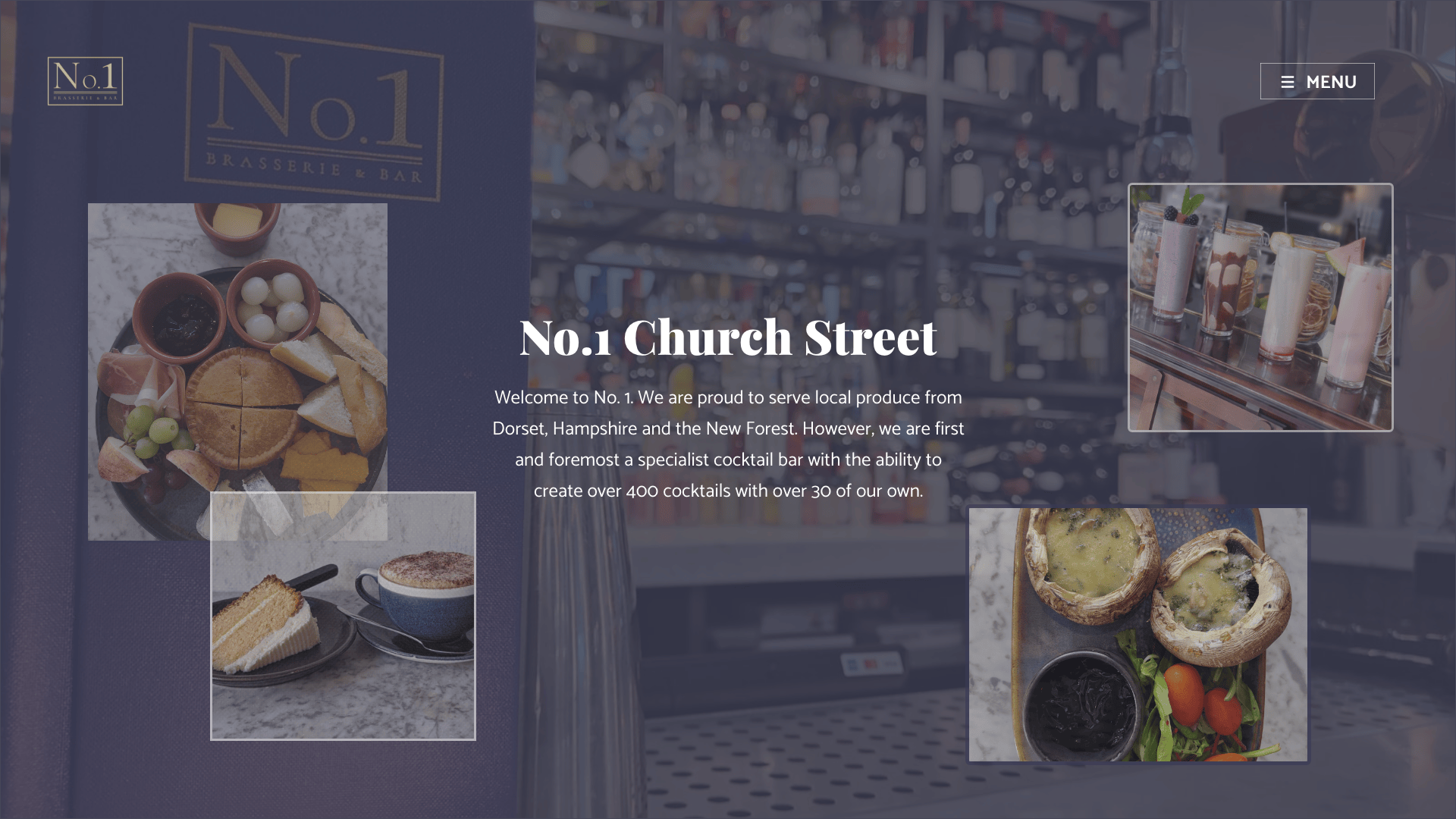 The top section of the No. 1 Church Street website