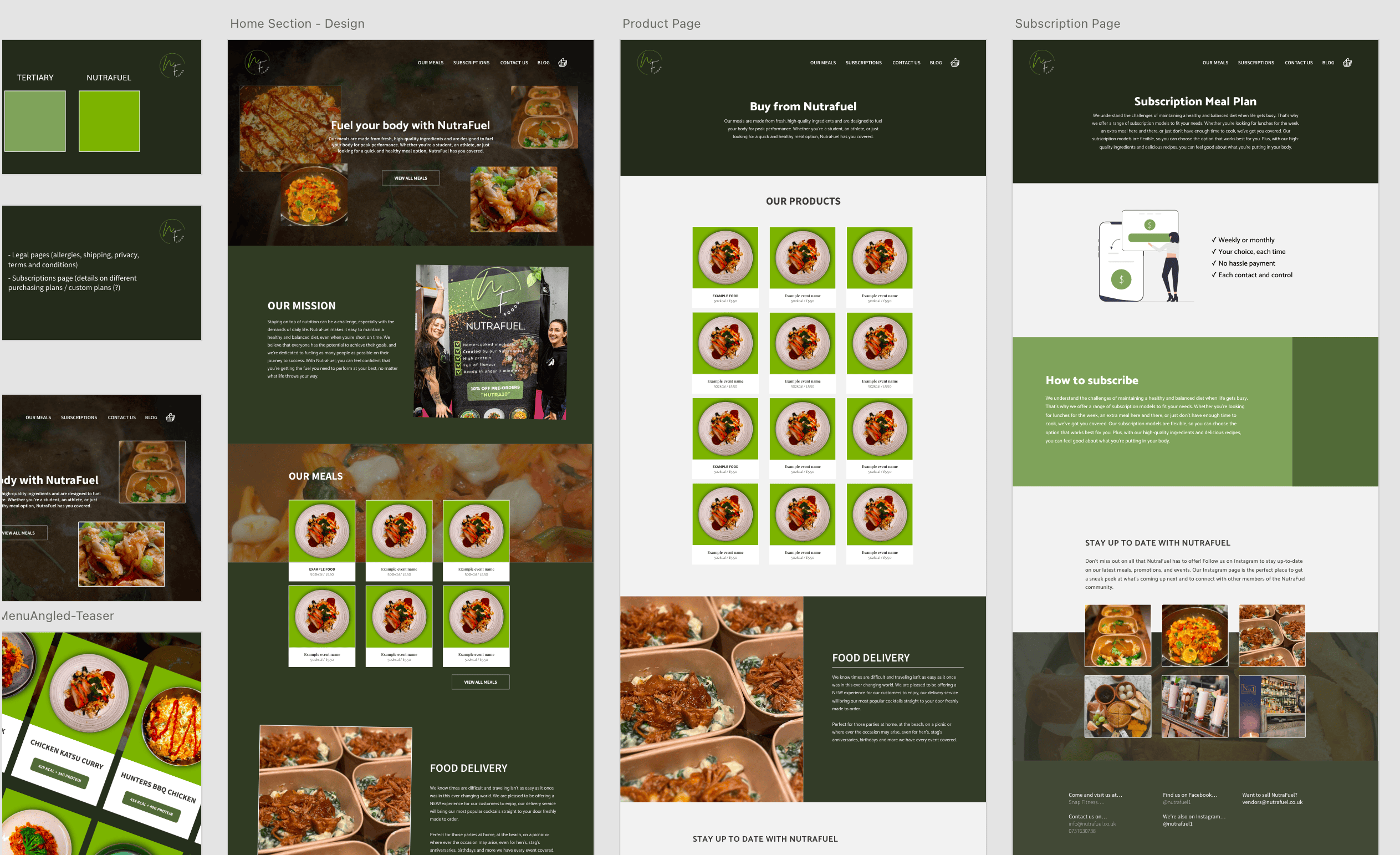 Drafted website design